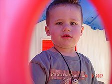 Hunter in the playhouse