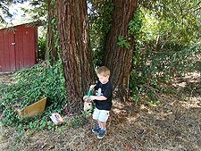 Hunter on a scavenger hunt