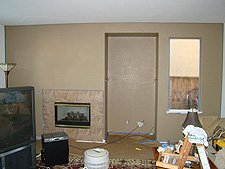 One wall down...one to go.