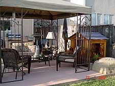 View of gazebo with clubhouse moved.