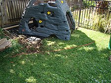 Ready to take out more grass.