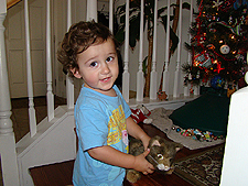 Decorating Ryder's tree