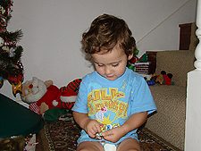 Decorating Ryder's tree