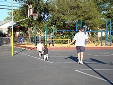 Fun at the park after practice.