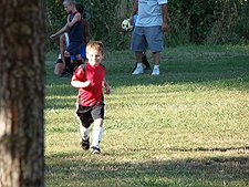 Hunter at practice