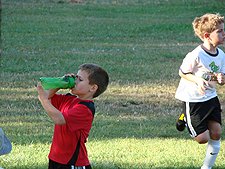 Hunter at practice