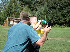 Hunter's first game.