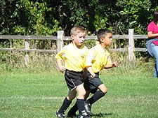 Hunter's first game.