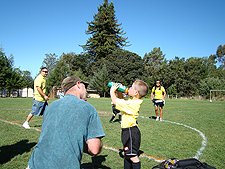 Hunter's first game.