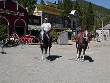 Dave doesn't realize these horses won't move.
