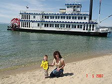 Hunter and Heidi on the beach