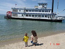 Hunter and Heidi on the beach