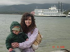 Hunter and Heidi at the lake.