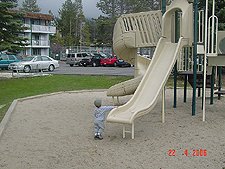 Hunter at the playground.