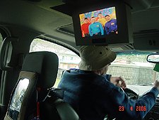 Getting ready to go for a drive.