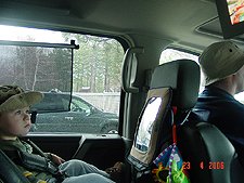 Hunter watches the Wiggles.