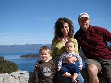 Us above Emerald Bay