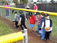 T-Ball Training Day