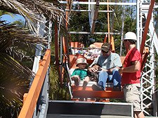 Dave and the boys on the ferris wheel.