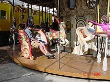 Dave and Hunter on the Carousel