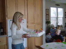 Here comes the cake!