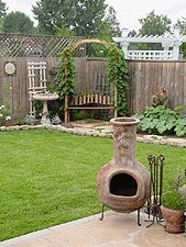 Beatiful arbor view from the patio.