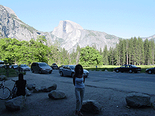 Heidi in front of Half Dome
